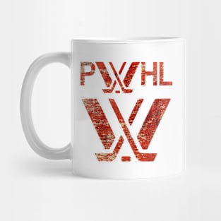 Distressed PWhl logo Mug